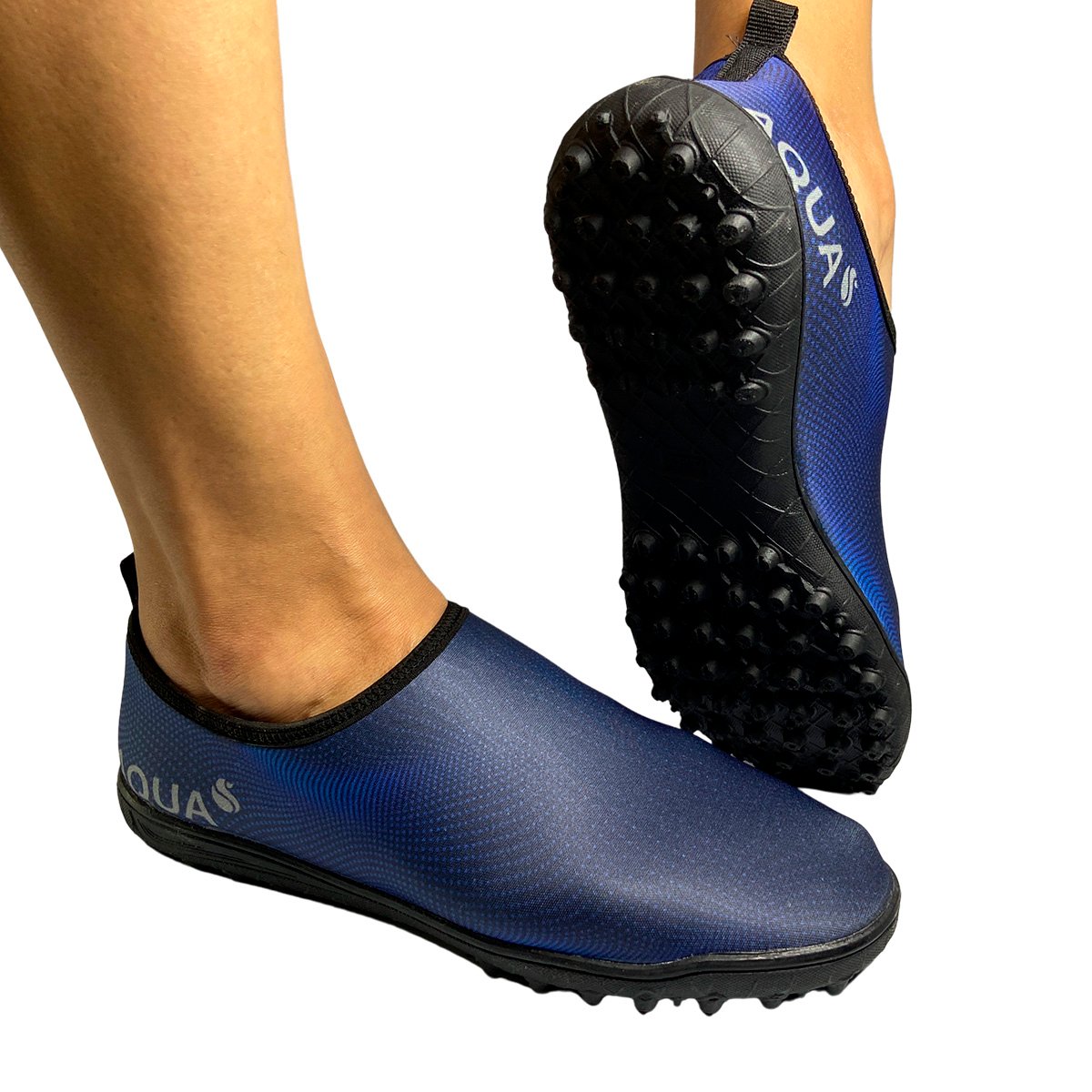 Aqua, Tenis Hibrido Azul, Sola Preta - Imagem 4